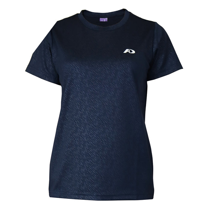 クイックドライ Tシャツ 半袖 レディース A.D.ONE 機能 吸汗 速乾 アスリート設計 スポーツ ゴルフ トレーニング ランニング ウォーキング シンプル 仕事着 ブラック ネイビー ラベンダー アウトドア 女性 婦人 women ADL-7946
