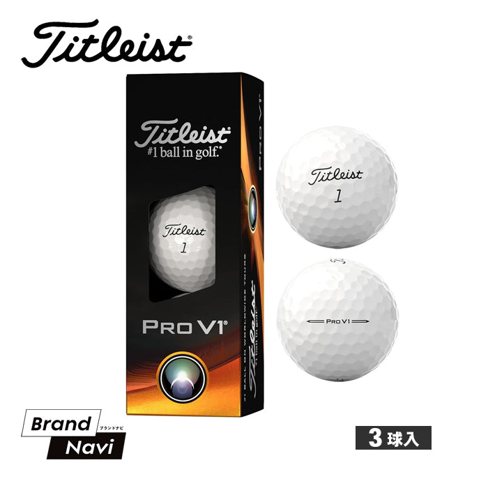 Titleist タイトリスト ゴルフボール PRO V1 T2028S ゴルフ 1箱 1スリーブ 3球入 ホワイト 白 2023年モデル –  Brand Navi ブランド ナビ