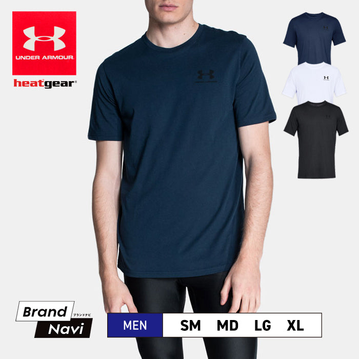 【全3色】アンダーアーマー メンズ Tシャツ ビッグロゴ 紳士 男性 スポーツウェア トップス UNDER ARMOUR LEFT CHEST SS UA 1326799