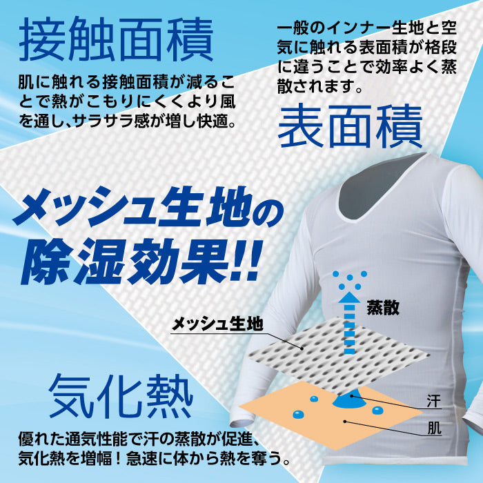 【全2色】ドッグショット DOGSHOT メンズ 男性 紳士 ゴルフ スポーツ メッシュインナー コンプレッション Vネック シャツ