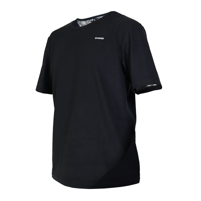 GMOOD メンズ レディース 男女兼用 ジームード 強力発汗 ジム&トレーニング ウェア 半袖 クルーネックタイプ Tシャツ インナー 普段使い 着るだけ ながら 仕事 スポーツ セルフケア 代謝 体温
