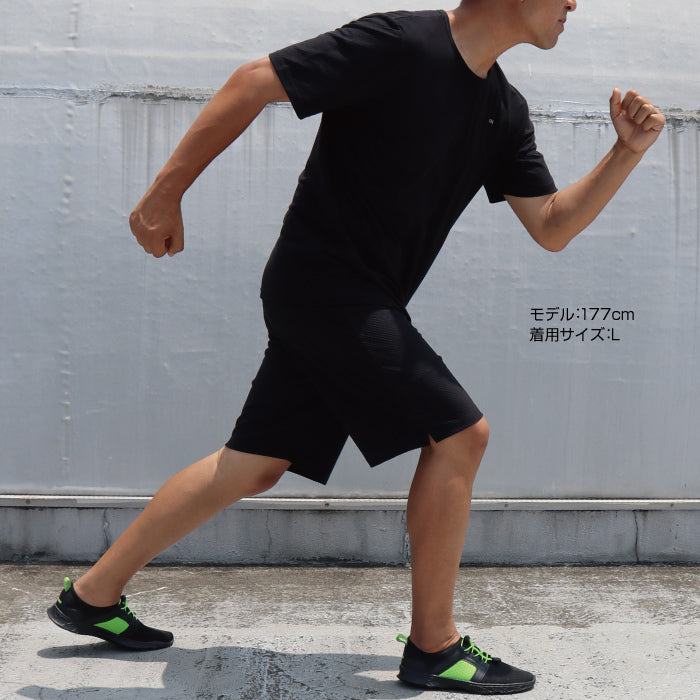 GMOOD メンズ レディース 男女兼用 ジームード 強力発汗 ジム&トレーニング ウェア 半袖 クルーネックタイプ Tシャツ インナー 普段使い 着るだけ ながら 仕事 スポーツ セルフケア 代謝 体温