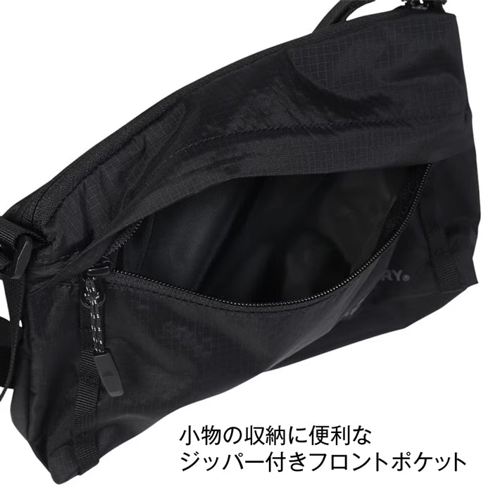 GREGORY CROSSBODY BAG AL メンズ レディース グレゴリー クロスボディバッグ ショルダーバッグ 肩掛け サコッシュ サブバッグ アウトドア フェス 旅行 通勤 お出かけ 買い物 レジャー ドライブ 小型 2.5リットル リフレクター ユニセックス お揃い 黒 ズーム ブラック