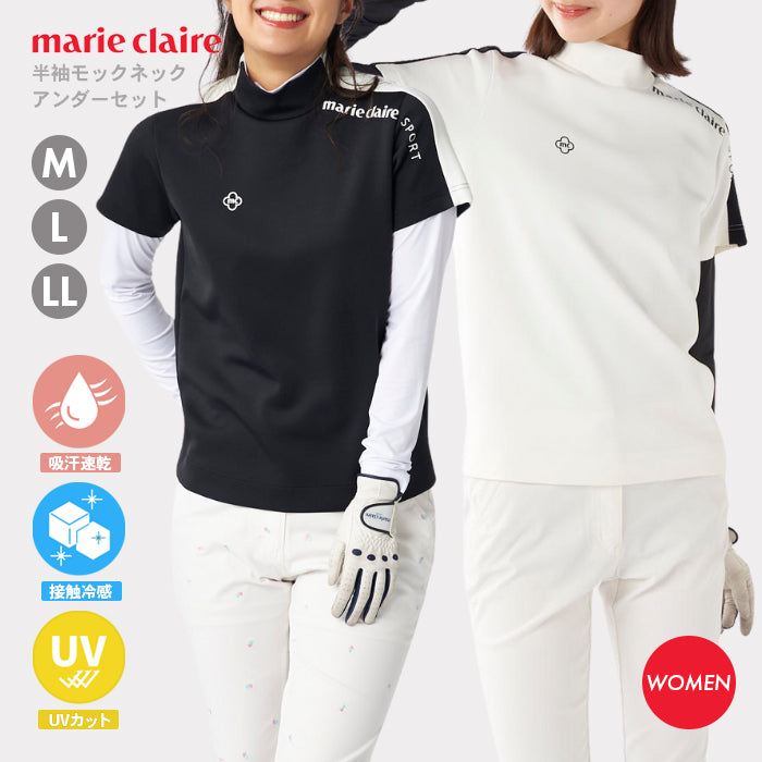 ゴルフウェア モックネックシャツ レディース | マリクレール |