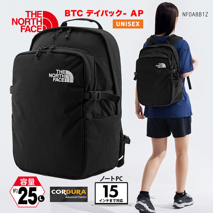 【 新生活におすすめ 】ノースフェイス デイパック ユニセックス THE NORTH FACE BTC DAYPACK NF0A8B1Z 容量25L CORDURA 撥水 日常使い 旅行 お出かけ フェス アウトドア スポーツ 男女兼用 メンズ レディース