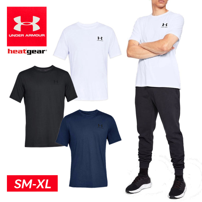 【全3色】アンダーアーマー メンズ Tシャツ ビッグロゴ 紳士 男性 スポーツウェア トップス UNDER ARMOUR LEFT CHEST SS UA 1326799