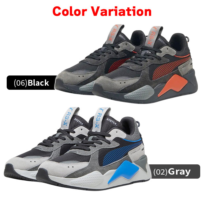 PUMA メンズ【全2色】 プーマ 男性 スニーカー 靴 黒 グレー ストリート Puma RS-X Heritage ヘリテージ 紳士 プレゼント