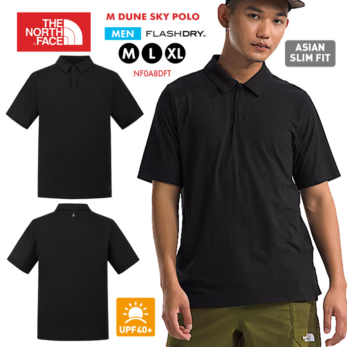 【 父の日ギフトに! 】 ノースフェイス ポロシャツ メンズ シンプル 高機能 半袖 THE NORTH FACE M DUNE SKY POLO NF0A8DFT 吸汗速乾 ストレッチ 防臭 抗菌 upf40+ トップス ゴルフ ロゴ スポーツ アウトドア おしゃれ カジュアル