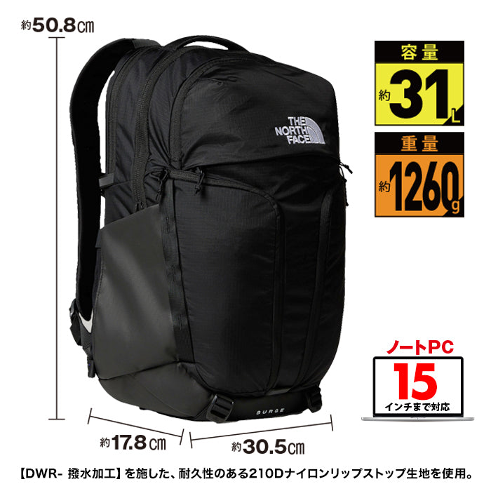 リュック SURGE BACK PACK | ノースフェイス |