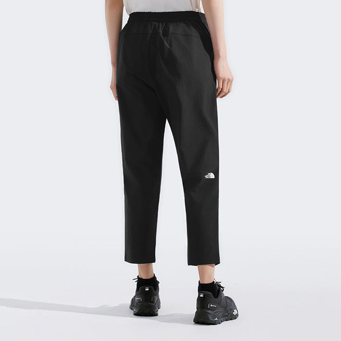 【 猛暑対応 】 ノースフェイス トレッキング パンツ レディース シンプル 高機能 アンクル丈 THE NORTH FACE W TREKKER PLUS PANT NF0A8CJT 吸汗速乾 ストレッチ 接触冷感 ブラック アウトドア ロゴ スポーツ 女性 婦人 おしゃれ ギフト カジュアル