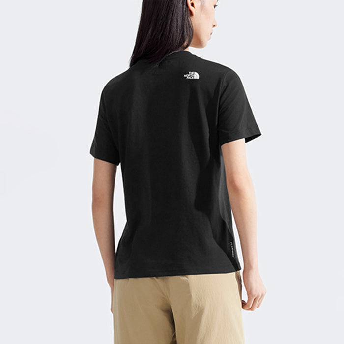 【全2色】レディース ノースフェイス Tシャツ ティーシャツ 半袖 スポーツ アウトドア ドライ ブラック ホワイト 黒 白 FOUNDATION NF0A8CK8 吸水 速乾