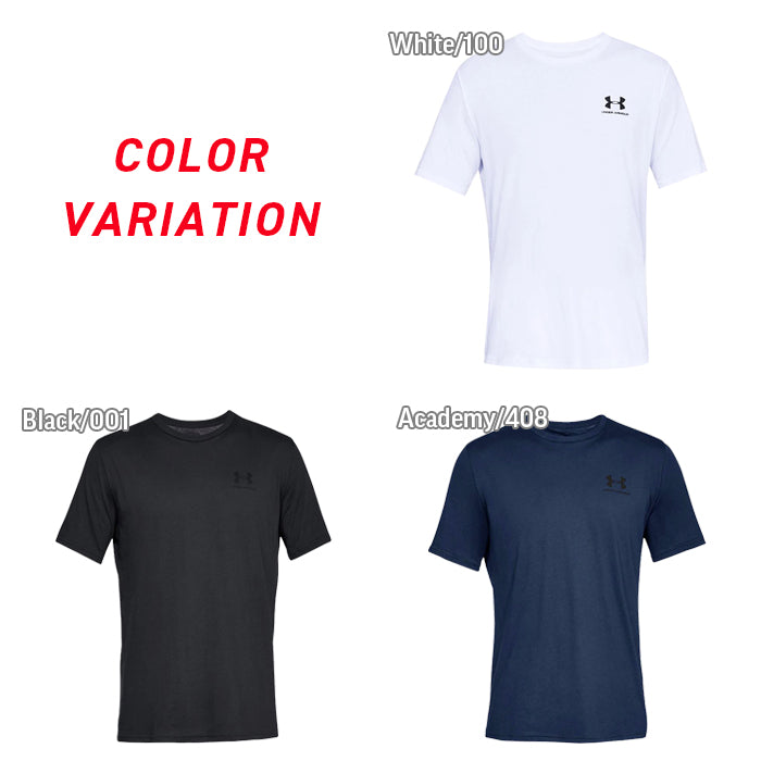 【全3色】アンダーアーマー メンズ Tシャツ ビッグロゴ 紳士 男性 スポーツウェア トップス UNDER ARMOUR LEFT CHEST SS UA 1326799