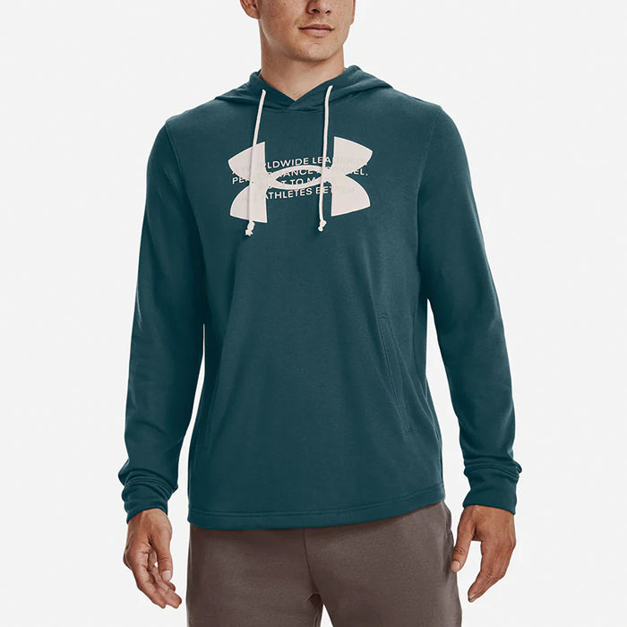 【全3色】メンズ アンダーアーマー UNDER ARMOUR UA ロゴフーディー 1373382 柄 トレーニングウエア スウェットパーカー 裏毛 フレンチテリー メランジ
