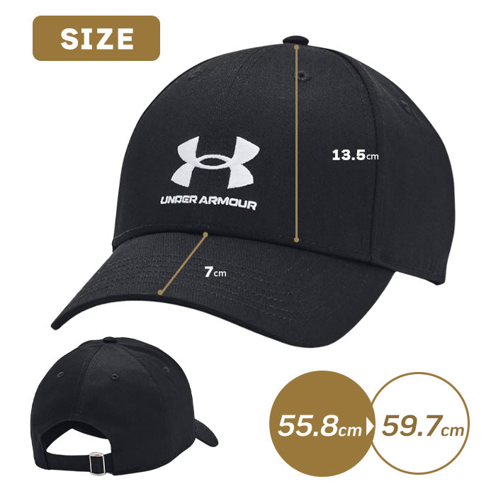 UNDER ARMOUR メンズ アンダーアーマー 男性 帽子 キャップ スポーツ ストリート カジュアル 調整可能 かっこいい シルエットきれい 誕生日 プレゼント ブラック ブルー 黒 青
