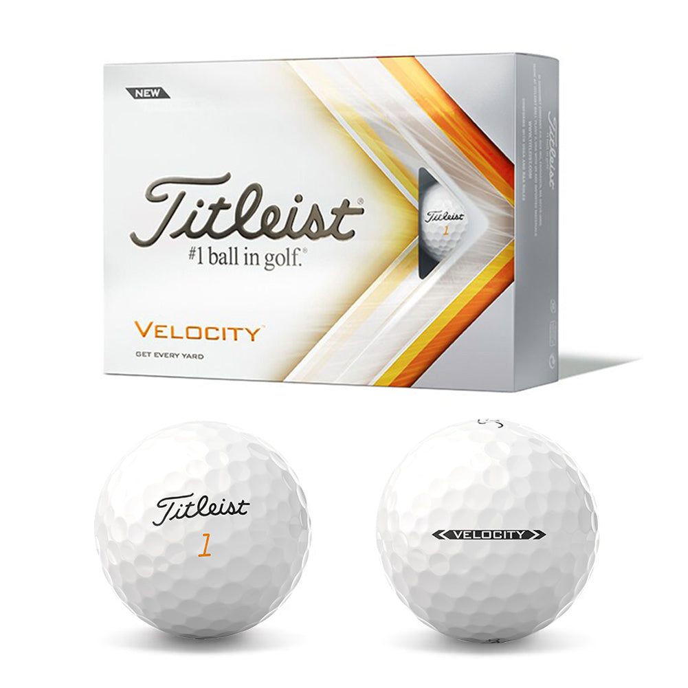 【12球入り】ゴルフ ボール  Titleist VELOCITY タイトリスト ベロシティ 1ダース 白 ホワイト ショット 2022年モデル 公認球 T8026S