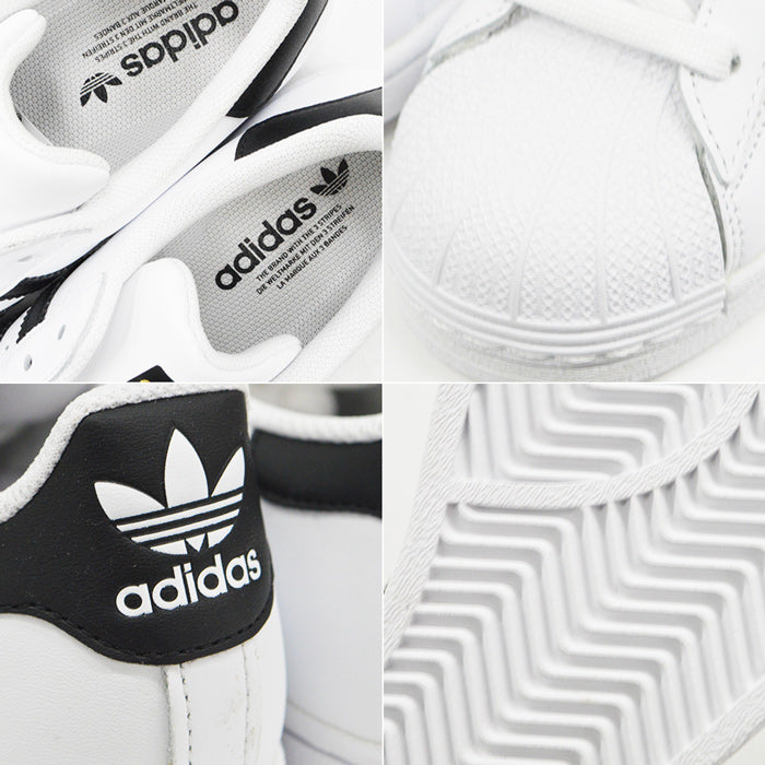 子供 靴 アディダス スニーカー レディース スーパースターＪ シューズ 靴 ホワイト オリジナルス 小さいサイズ ホワイト 白