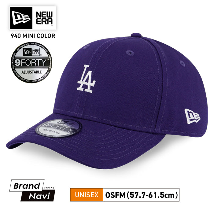 キャップ ニューエラ ドジャース ブラック LA 9FORTY MLB メンズ レディース 940 MINI COLOR 帽子 調節可能 無