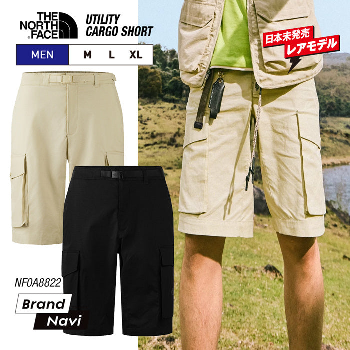 【日本未発売】 ノースフェイス 新作 メンズ ユーティリティ ハーフパンツ カーゴパンツ UTILITY CARGO SHORT THE NORTH FACE NF0A8822 日常使い ストリートファッション カジュアル フェス アウトドア スポーツ 男性