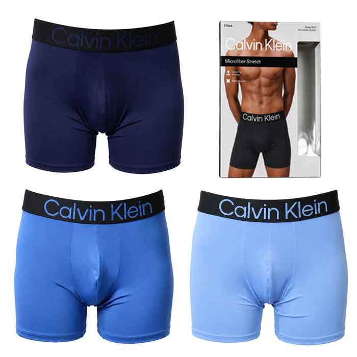カルバンクライン ボクサーパンツ メンズ 3枚組 Calvin Klein Microfiber Stretch Boxer Brief NP2608O 吸湿速乾 ストレッチ USサイズ
