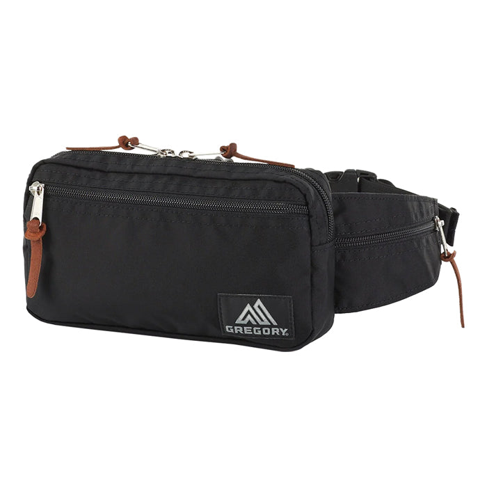 GREGORY CLASSIC HIPMATE L メンズ レディース グレゴリー ヒップメイトL ウェストパック ヒップバッグ 肩掛け サブバッグ アウトドア フェス 旅行 通勤 お出かけ 買い物 レジャー ドライブ 小型 2リットル ユニセックス お揃い 黒 ズーム ブラック