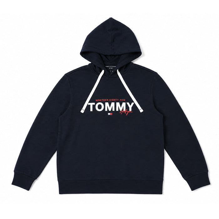 トミーヒルフィガー パーカー メンズ TOMMY HILFIGER フレンチテリー フーディー ロゴ プルオーバー 長袖 薄手 春 秋 USサイズ 09T4499