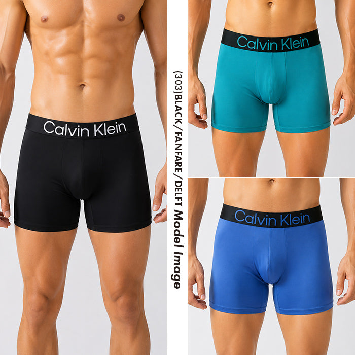 カルバンクライン ボクサーパンツ メンズ 3枚組 Calvin Klein Microfiber Stretch Boxer Brief NP2608O 吸湿速乾 ストレッチ USサイズ