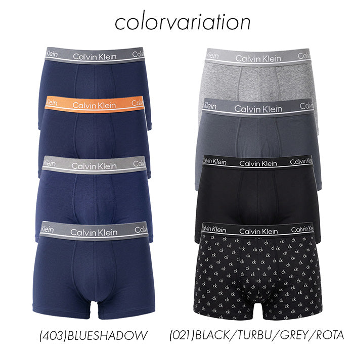 CALVIN KLEIN カルバンクライン｜ローライズ トランクス パンツ 4PK
