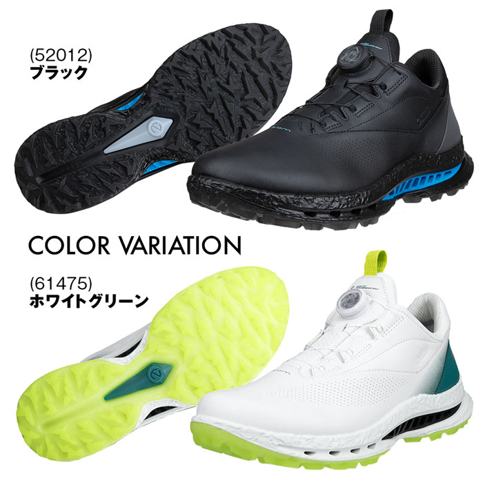 ECCO メンズ ゴルフ スパイクレスシューズ ダイヤル調整 GOLF BIOM C5 バイオム ゴアテックス 防水 透湿 防滑 歩きやすい 疲れにくい 全天候対応 BOAフィット