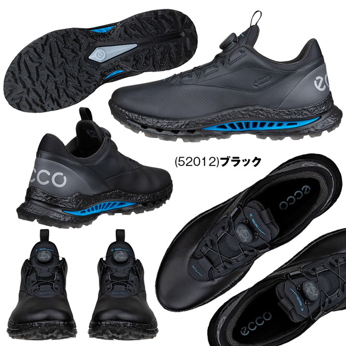 ECCO メンズ ゴルフ スパイクレスシューズ ダイヤル調整 GOLF BIOM C5 バイオム ゴアテックス 防水 透湿 防滑 歩きやすい 疲れにくい 全天候対応 BOAフィット