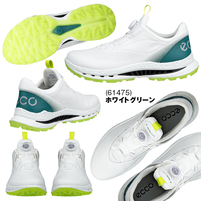 ECCO メンズ ゴルフ スパイクレスシューズ ダイヤル調整 GOLF BIOM C5 バイオム ゴアテックス 防水 透湿 防滑 歩きやすい 疲れにくい 全天候対応 BOAフィット
