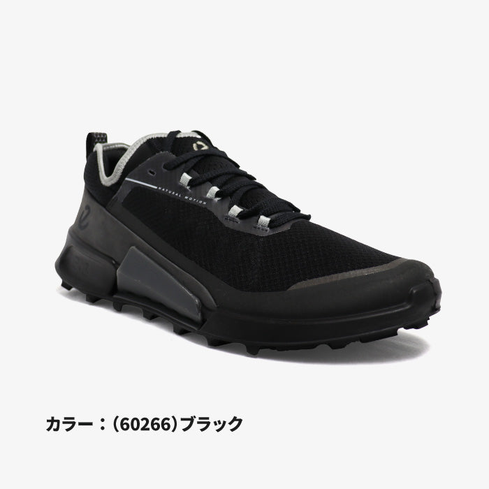 メンズ トレラン トレイルランニング トレランシューズ エコー ECCO 初心者からベテランまで ロード兼用 雪道対応 人間工学設計 高級感 グリップ 耐久性 アウトドア 登山 ローカット スニーカー ブラック 黒 紳士 ECCO BIOM 2.1 X COUNTRY 822804