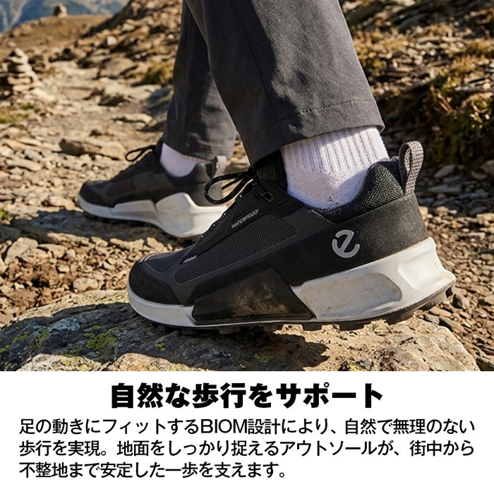 ECCO メンズ 防水 スニーカー BIOM バイオム 軽量 グリップ 歩きやすい 疲れにくい 全天候対応 BIOM 2.1 X MOUNTAIN トレッキング ウォーキング シューズ 雨 雪