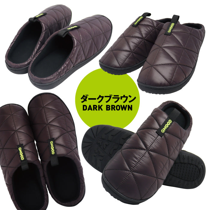 【 新製品 】ジームード あったか サーモサンダル スリッパ つっかけ ルームシューズ オフィス履き サボ ダウン クロッグ ウォーム ウィンター はっ水 防汚 シンプル ユニセックス メンズ レディース 男女兼用 起毛 便利 軽量 持ち運び 袋つき 秋 冬 お揃い 散歩 お出掛け ワンマイル GMOOD