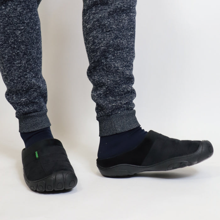 【 全2色 】 ジームード あったか サーモサンダル スリッパ つっかけ ルームシューズ オフィス履き サボ クロッグ ウォーム ウィンター 防寒 シンプル メンズ 男性 紳士 ベロア 起毛 クッション トゥーガード 軽量 秋 冬 散歩 お出掛け ワンマイル GMOOD