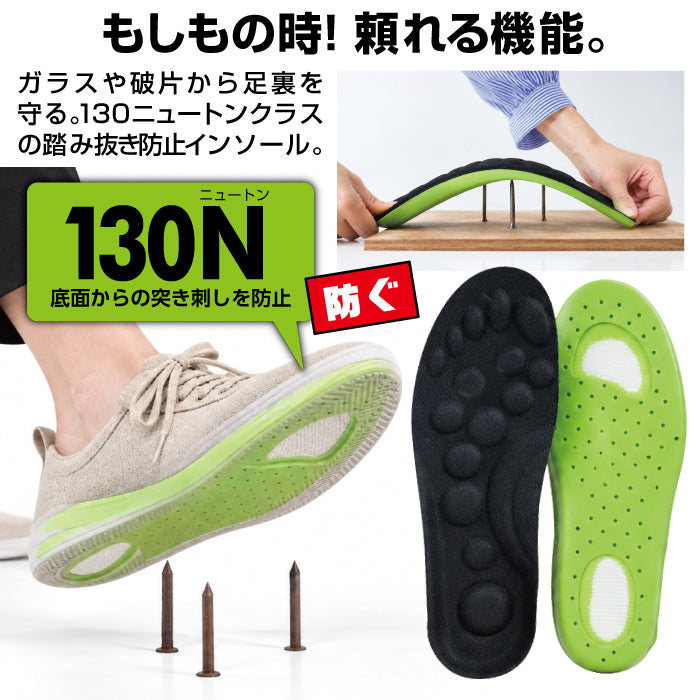 踏み抜き防止インソール｜手洗い・ 高強度・アーチサポート