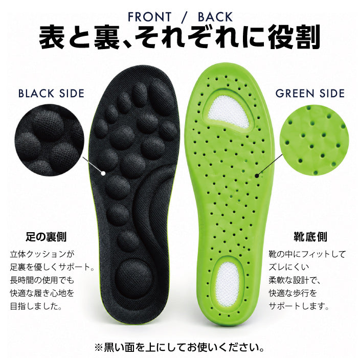 踏み抜き防止インソール｜手洗い・ 高強度・アーチサポート