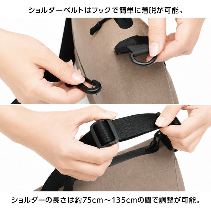 【新製品】 防水ショルダーバッグ 8L A4対応 キャリーオン対応 軽量 ショルダーバッグ タブレット収納 通勤 通学 旅行 自転車 メンズ レディース ユニセックス GMOOD GMB-002