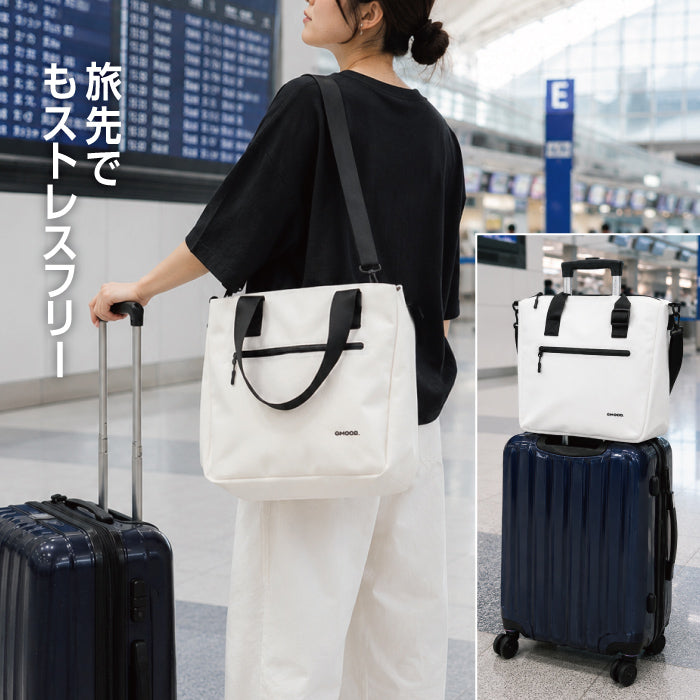【新製品】 防水トートバッグ 26.5L A4対応 キャリーオン対応 ショルダーバッグ マザーズバッグ 通勤 通学 旅行 ジム サウナ メンズ レディース ユニセックス GMOOD GMB-004