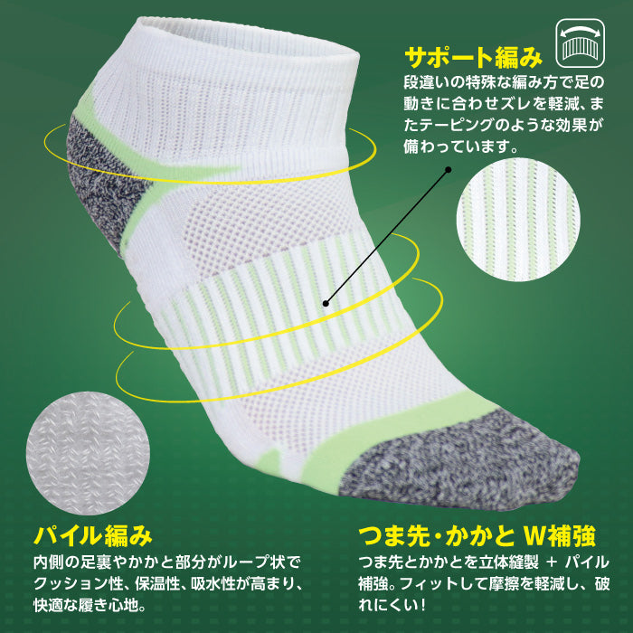 ジームード スニーカー丈 スポーツソックス 3足組 3足セット 3P 機能性 くるぶし丈 靴下 吸汗速乾 サポート 足裏滑り止め 普段使い ビジネス 通学 通勤 ブラック ホワイト ユニセックス メンズ レディース ジュニア 男女兼用 GMOOD