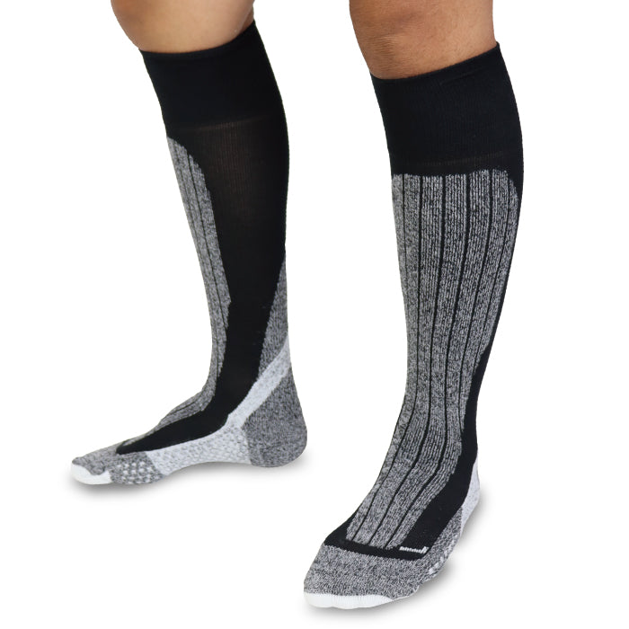 【お得な2足組】あったか 防寒 冬用 ハイソックス 膝下 靴下 サポート 発熱 蓄熱 スキー ビジネス 通勤 通学 メンズ レディース ジュニア 男女兼用 GMOOD ジームード