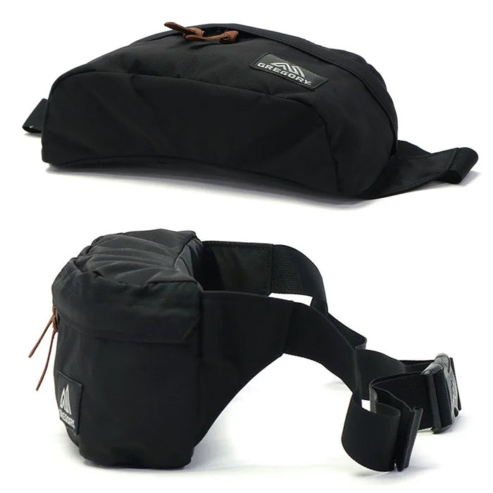 GREGORY CLASSIC STANDARD WAIST PACK メンズ レディース グレゴリー スタンダードウエストパック ヒップバッグ 肩掛け サブバッグ アウトドア フェス 旅行 通勤 お出かけ 買い物 レジャー ドライブ 3リットル ユニセックス お揃い 黒 ズーム ブラック