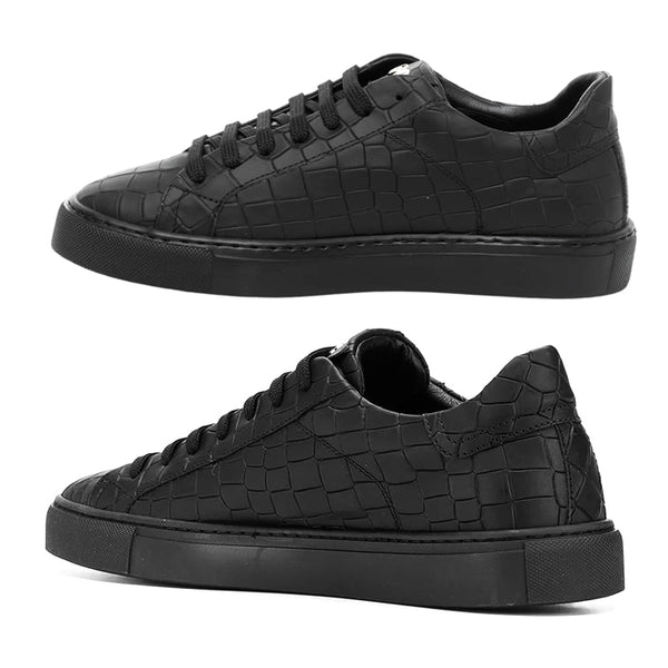 【全4色】HIDE&JACK スニーカー メンズ キレカジ カジュアル イタリア ブランド クロコ 正規品 ヌバックレザー IBKLBLKWHT IBKLBLKBLK IBKLBLURED IBKLBLUWHT