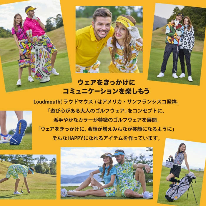 【全２色】スポーツ トレーニング ゴルフウェア レディース 婦人 女性 シンプル LOUDMOUTH ラウドマウス 吸汗 速乾 ストレッチ性 UVカット 日焼け防止 ウェア プレゼント