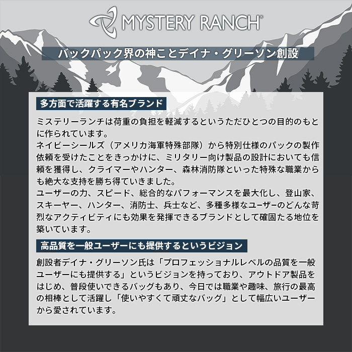 【全2色】ミステリーランチ MYSTERY RANCH かばん バッグ リュック メンズ レディース キャリーオンバッグ お出かけ 普段使い ブラック 黒  使いやすい 3WAY 大容量 18L A4対応