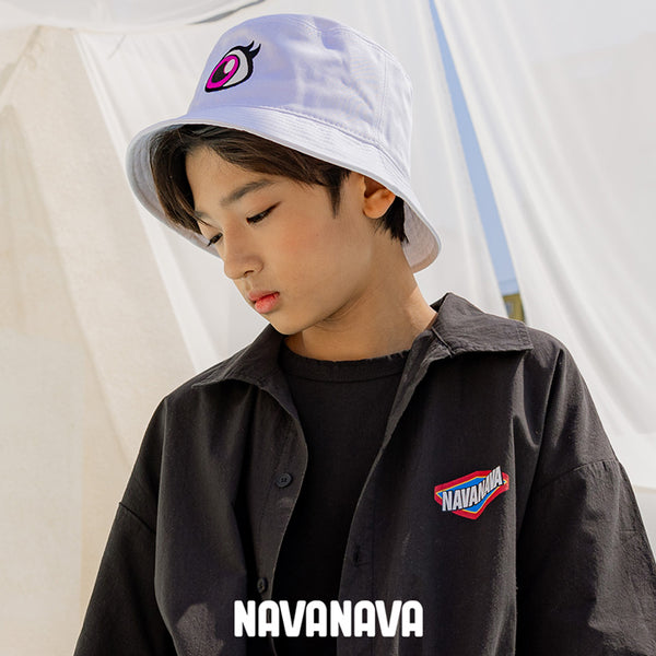 【日本初上陸】ナバナバ バケットハット NAVANAVA 子供 男子 女子 韓国 Kファッション 韓流 ストリート 男女兼用 帽子 刺繍ロゴ 人気 ダンス おしゃれ かわいい 小学生 中学生