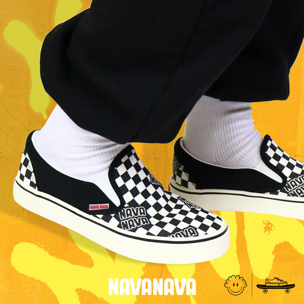 【日本初上陸】韓国 Kファッション NAVANAVA ナバナバ ジュニア レディース スケシュー デッキシューズ スリップオン スニーカー キッズ 子供 韓流 ストリート 男子 女子 カジュアル モノトーン SK-8 小学生 中学生