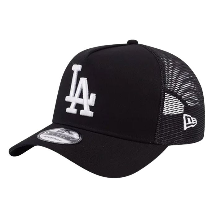 【全5色】キャップ ヤンキース ニューエラ ドジャース ブラック LA NY 9FORTY MLB メンズ レディース 940A-Frame Trucker 帽子 調節可能 無地 ブランド ストリート 黒