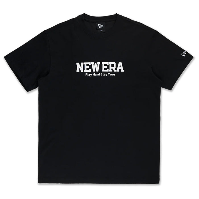 Tシャツ メンズ ニューエラ ブラック 黒 シンプル クルーネック ロゴ バスケットボール NE-14363702 ストリートファッション バスケ スポーツ