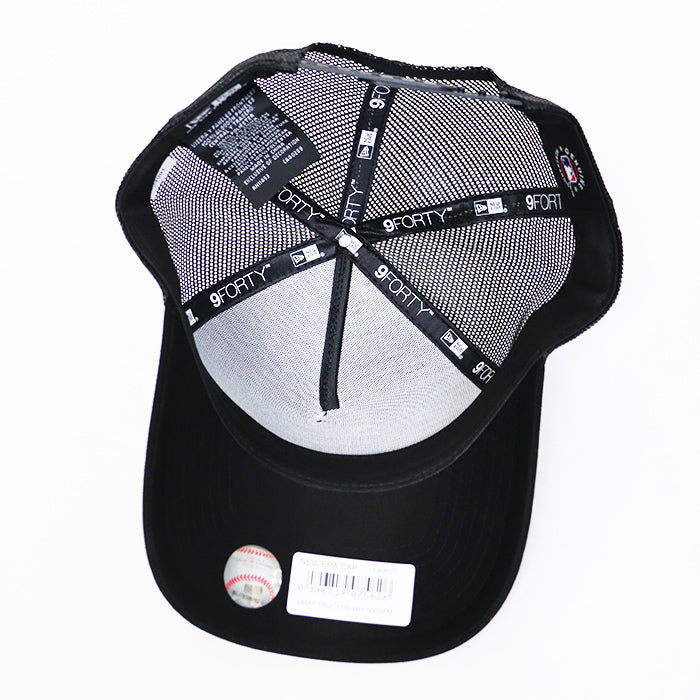 【全5色】キャップ ヤンキース ニューエラ ドジャース ブラック LA NY 9FORTY MLB メンズ レディース 940A-Frame Trucker 帽子 調節可能 無地 ブランド ストリート 黒