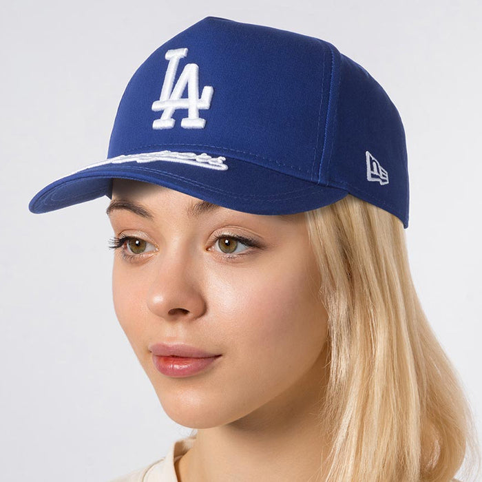 【 海外モデル 】 ニューエラ NEW ERA キャップ メンズ レディース  VISOR HIT 9FORTY AFRAME スナップバック アジャスター ドジャース ヤンキース バイザーヒット 940 MLB 帽子 調節可能 刺繍 ストリート ブルー ネイビー 濃紺 ホワイト